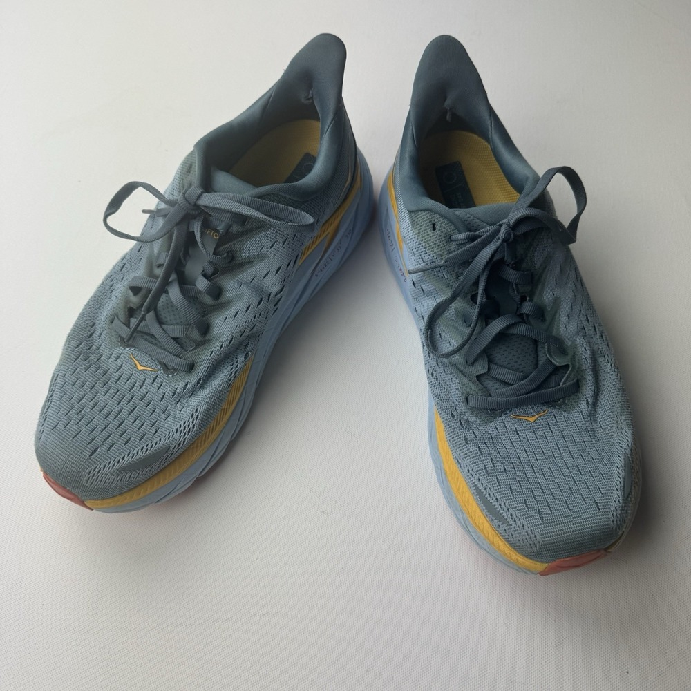 Hoka One One Clifton 8 Goblin Blue Mountain Spring Running Shoes Men's Size 10D